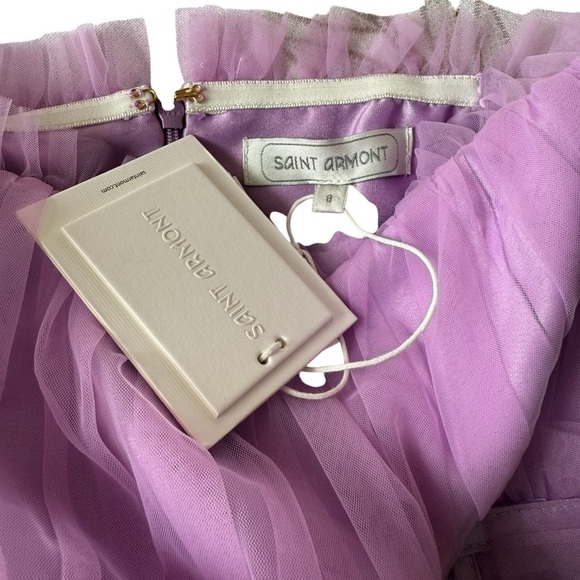 Saint Armont Stylish Purple Ruffle Dress - Picture 3 of 6